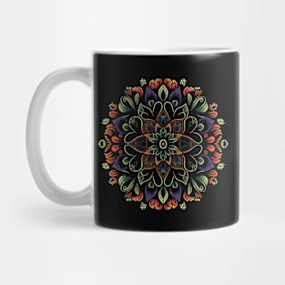 Green mandala Mug